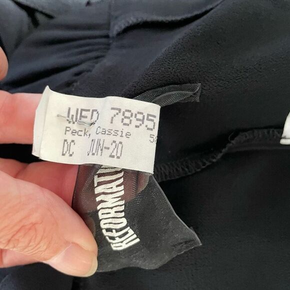 Reformation Cordelia Romantic Flowing Gorgette Formal Wrap Maxi Dress $328 8 - Picture 9 of 10